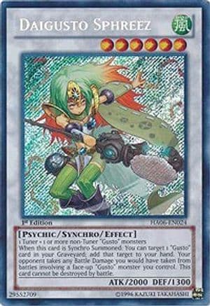 Daigusto Sphreez — Hidden Arsenal 6: Omega Xyz Yu-Gi-Oh! card by KAZUKI TAKAHASHI