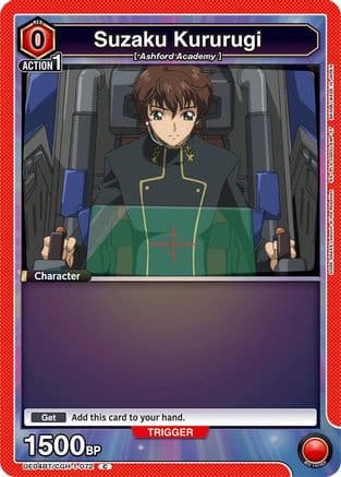 Suzaku Kururugi (072) (Box Topper Foil) — UE04BT: CODE GEASS: Lelouch of the Rebellion