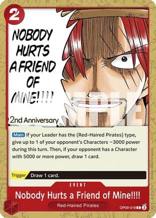 Nobody Hurts a Friend of Mine!!!! — Emperors in the New World: 2nd Anniversary Tournament Cards