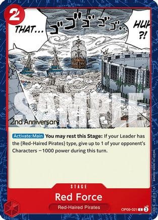 Red Force — Emperors in the New World: 2nd Anniversary Tournament Cards