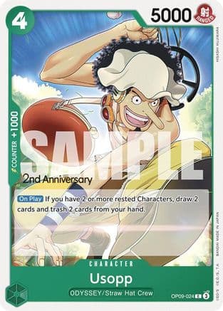 Usopp (024) — Emperors in the New World: 2nd Anniversary Tournament Cards