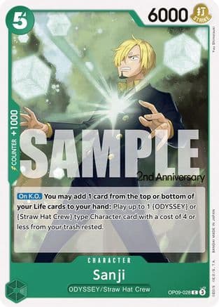 Sanji (028) — Emperors in the New World: 2nd Anniversary Tournament Cards