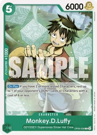 Monkey.D.Luffy (036) — One Piece Card Game card