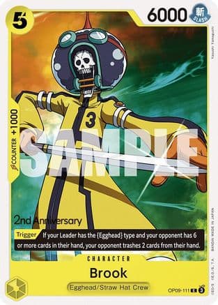 Brook (111) — Emperors in the New World: 2nd Anniversary Tournament Cards One Piece Card Game card by Yasushi Yamaguchi