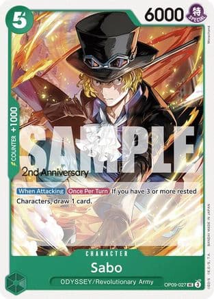 Sabo (027) — Emperors in the New World: 2nd Anniversary Tournament Cards