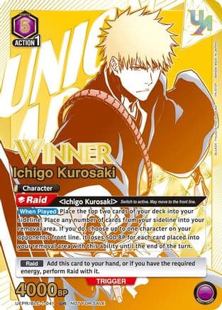 Ichigo Kurosaki (041) (Winner) — Union Arena Promotion Cards