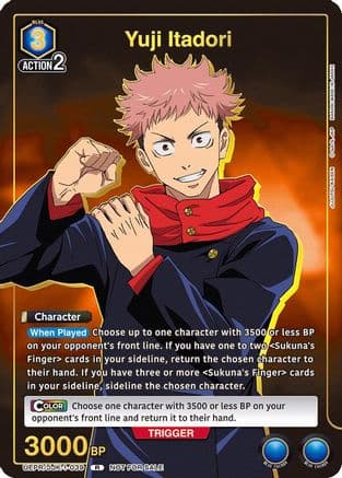 Yuji Itadori (039) (Gold) — Union Arena Promotion Cards