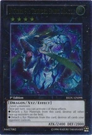 Number 91: Thunder Spark Dragon (UTR) — Return of the Duelist Yu-Gi-Oh! card by KAZUKI TAKAHASHI