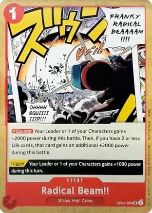 Radical Beam!! — One Piece Demo Deck Cards