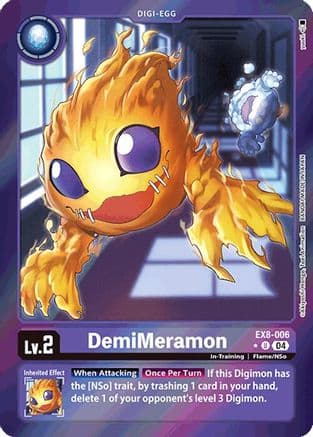 DemiMeramon (Limited Foil) — Chain of Liberation