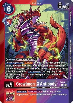Growlmon (X Antibody) (Limited Foil) — Chain of Liberation