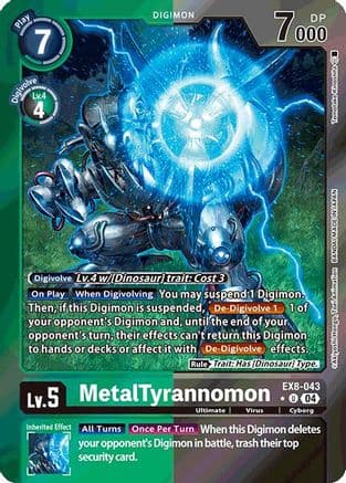 MetalTyrannomon (Limited Foil) — Chain of Liberation