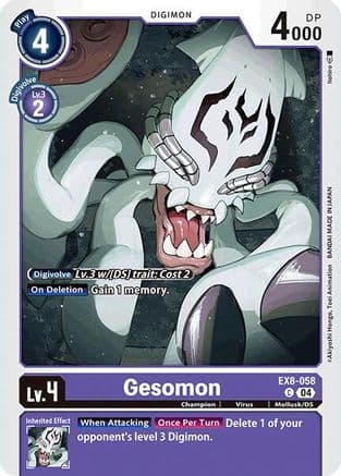 Gesomon — Chain of Liberation Digimon Card Game card by Akiyoshi Honga, Toei Animation