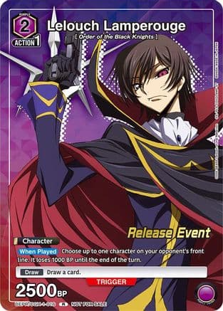 Lelouch Lamperouge (Release Event Participation) — UE04BT: CODE GEASS: Lelouch of the Rebellion Release Event Cards