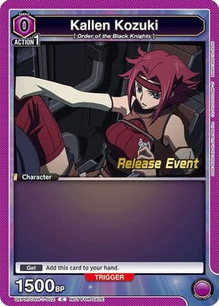 Kallen Kozuki (002) — UE04BT: CODE GEASS: Lelouch of the Rebellion Release Event Cards