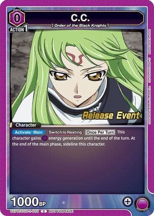 C.C. (005) — UE04BT: CODE GEASS: Lelouch of the Rebellion Release Event Cards