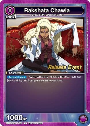Rakshata Chawla (014) — UE04BT: CODE GEASS: Lelouch of the Rebellion Release Event Cards