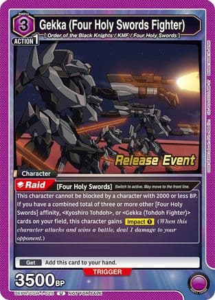 Gekka (Four Holy Swords Fighter) — UE04BT: CODE GEASS: Lelouch of the Rebellion Release Event Cards