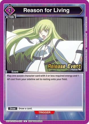 Reason for Living — UE04BT: CODE GEASS: Lelouch of the Rebellion Release Event Cards