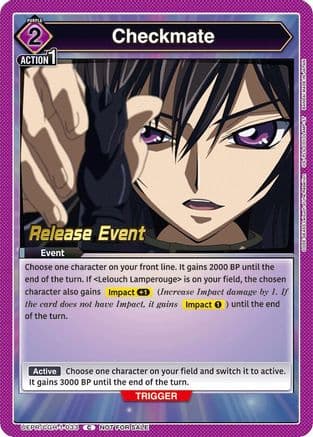 Checkmate — UE04BT: CODE GEASS: Lelouch of the Rebellion Release Event Cards