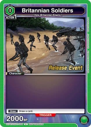 Britannian Soldiers — UE04BT: CODE GEASS: Lelouch of the Rebellion Release Event Cards