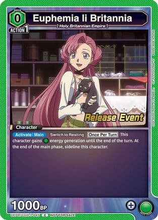 Euphemia li Britannia (045) — UE04BT: CODE GEASS: Lelouch of the Rebellion Release Event Cards