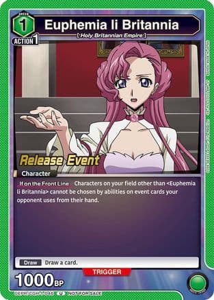 Euphemia li Britannia (046) — UE04BT: CODE GEASS: Lelouch of the Rebellion Release Event Cards