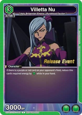 Villetta Nu — UE04BT: CODE GEASS: Lelouch of the Rebellion Release Event Cards