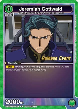 Jeremiah Gottwald (051) — UE04BT: CODE GEASS: Lelouch of the Rebellion Release Event Cards