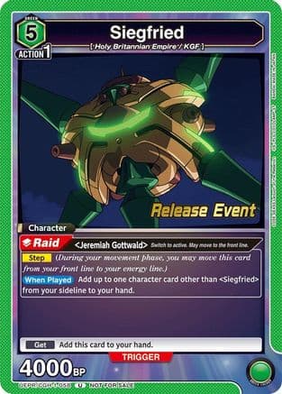 Siegfried — UE04BT: CODE GEASS: Lelouch of the Rebellion Release Event Cards