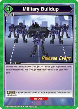Military Buildup — UE04BT: CODE GEASS: Lelouch of the Rebellion Release Event Cards