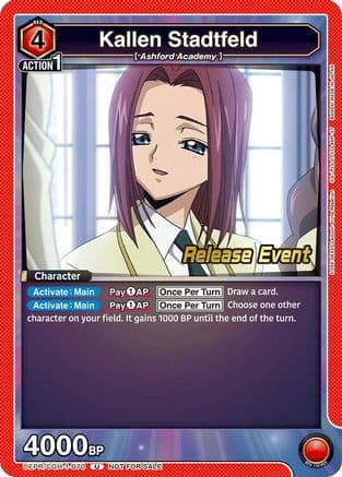 Kallen Stadtfeld (070) — UE04BT: CODE GEASS: Lelouch of the Rebellion Release Event Cards