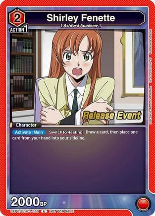 Shirley Fenette (080) — UE04BT: CODE GEASS: Lelouch of the Rebellion Release Event Cards