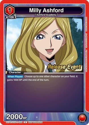 Milly Ashford (086) — UE04BT: CODE GEASS: Lelouch of the Rebellion Release Event Cards