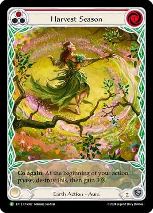 Harvest Season (Red) - LGS367 — Rosetta Flesh and Blood card by Manchu Castrillo