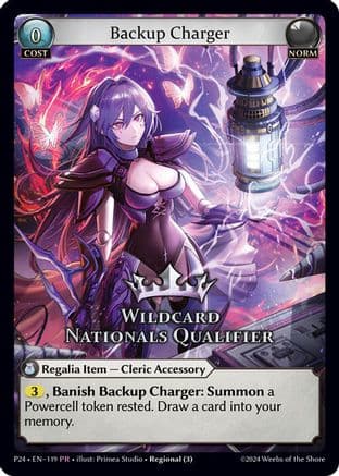 Backup Charger (Wildcard Nationals Qualifier) — Region Exclusive Promotional Cards