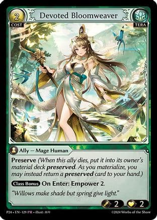 Devoted Bloomweaver — Promotional Cards