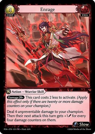 Enrage — Promotional Cards