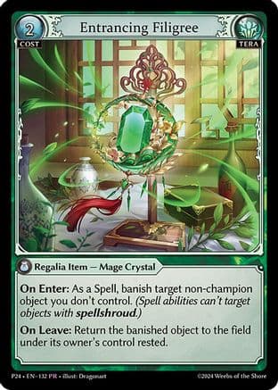 Entrancing Filigree — Promotional Cards