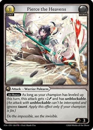 Pierce the Heavens — Promotional Cards