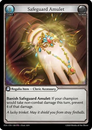 Safeguard Amulet — Promotional Cards