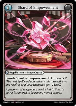 Shard of Empowerment — Promotional Cards