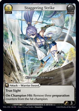 Staggering Strike — Promotional Cards
