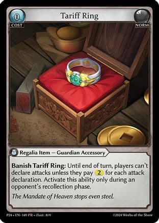Tariff Ring — Promotional Cards