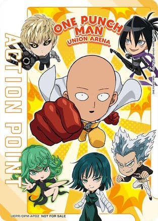 Action Point Card (AP02) (One Punch Man) — Union Arena Promotion Cards