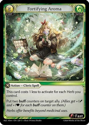 Fortifying Aroma — Alchemical Revolution Alter Edition Grand Archive TCG card by Primea Studio