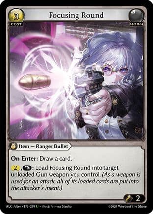 Focusing Round — Alchemical Revolution Alter Edition Grand Archive TCG card by Primea Studio