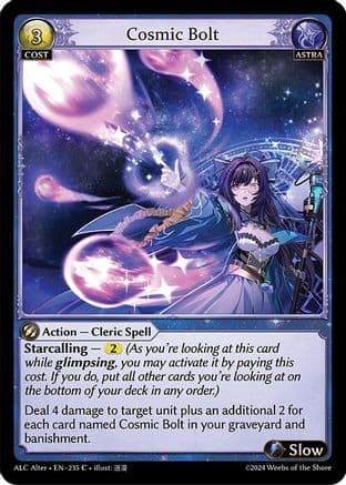 Cosmic Bolt — Alchemical Revolution Alter Edition