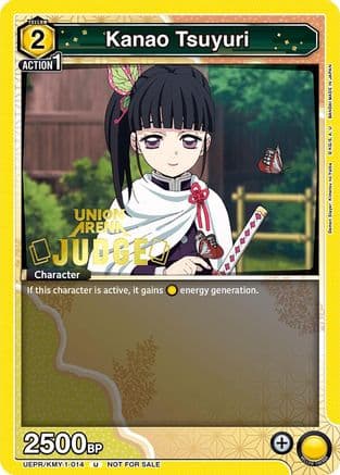 Kanao Tsuyuri (Judge Pack) — Union Arena Promotion Cards