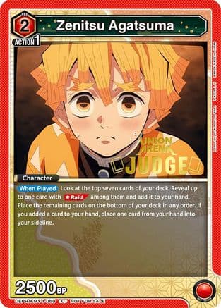 Zenitsu Agatsuma (Judge Pack) — Union Arena Promotion Cards